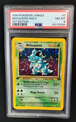 Nidoqueen 7/64 PSA 8 1st Edition Jungle Pokemon Graded Card